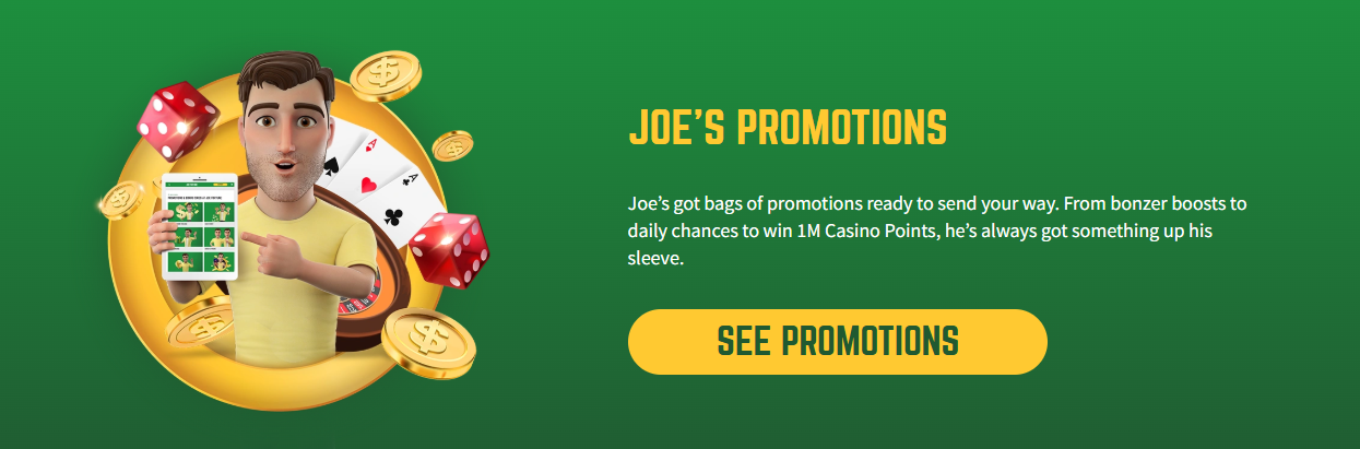 Joe Fortune promotions